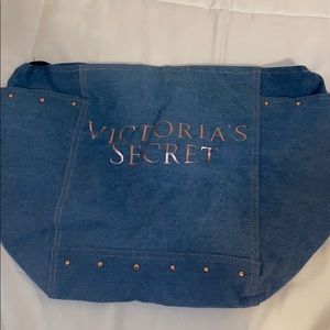 Victoria Secret jean beach bag. New with tags
